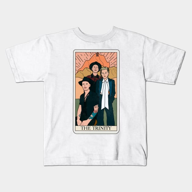 The Trinity Brandi Tarot Card Kids T-Shirt by CMORRISON12345